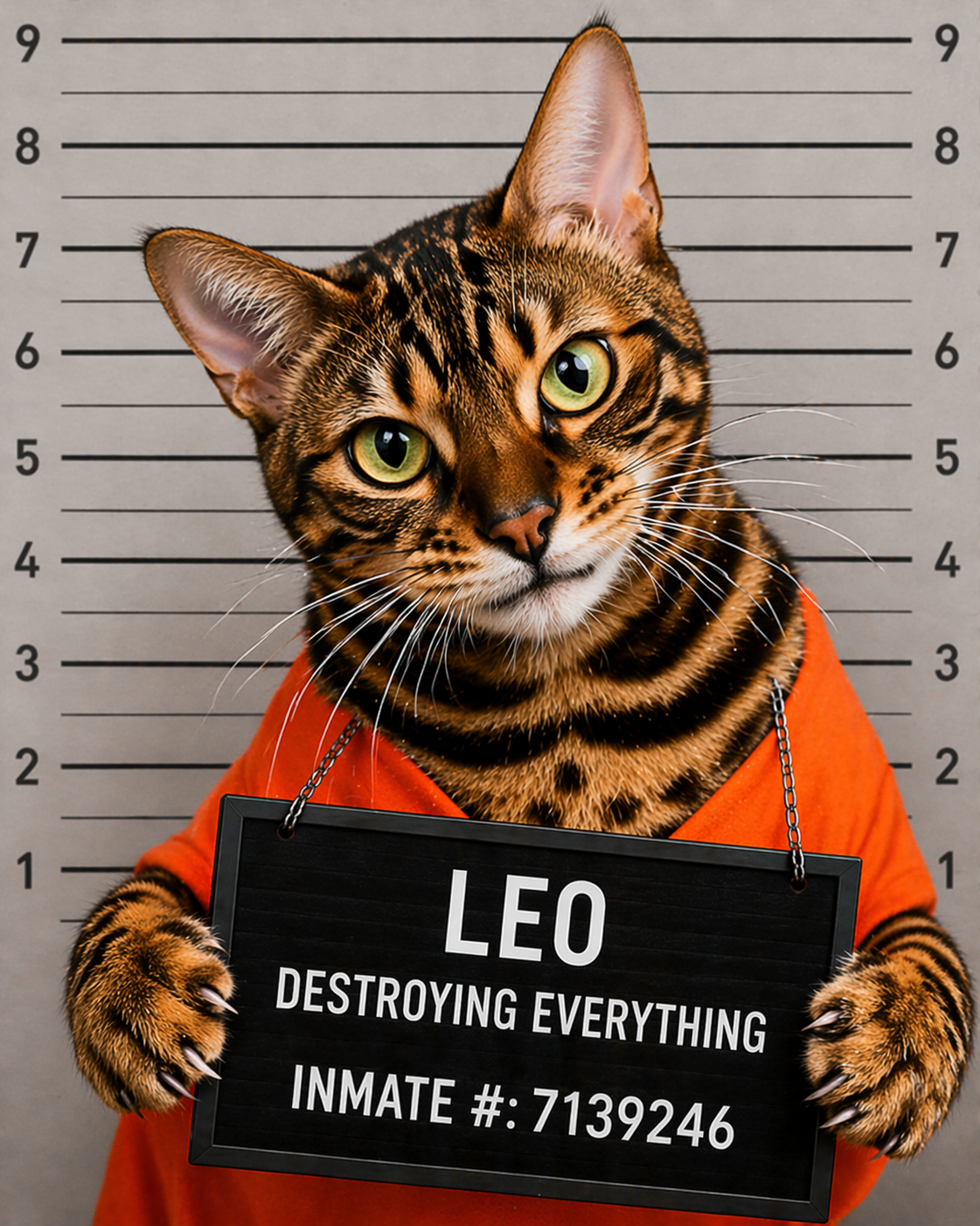 Pet mugshot example